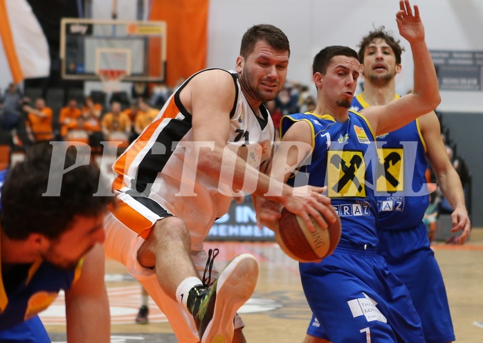 Basketball ABL 2015/16 Grunddurchgang 23.Runde BK Dukes Klosterneuburg vs. UBSC Graz


