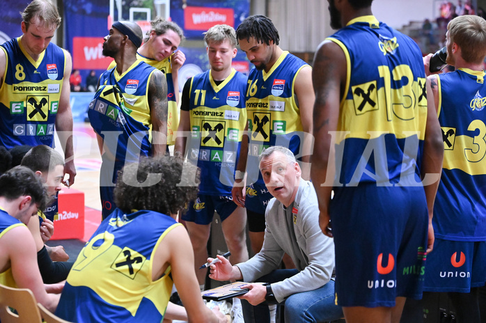 Basketball, Superliga 2024/25, 9. Plazierungsrunde, Flyers Wels vs. UBSC Graz,
