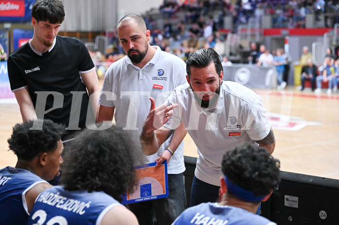 Basketball Superliga 2024/25, Playoff, Viertelfinale Spiel 1, Flyers Wels vs BBC Nord Dragonz,

