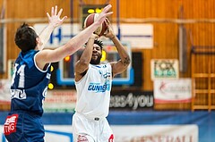 Basketball, ABL 2017/18, Grunddurchgang 15.Runde, Oberwart Gunners, Kapfenberg Bulls, Aaron Ross (13)
