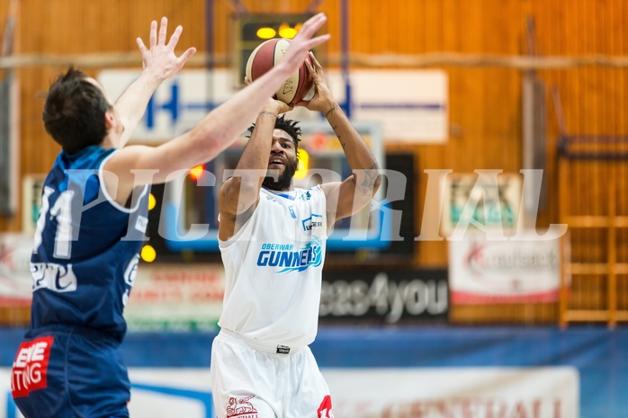 Basketball, ABL 2017/18, Grunddurchgang 15.Runde, Oberwart Gunners, Kapfenberg Bulls, Aaron Ross (13)