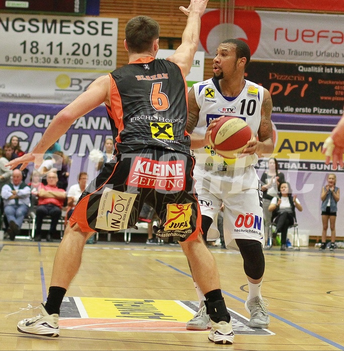 Basketball ABL 2015/16 Grunddurchgang 9.Runde Gmunden Swans vs. Fürstenfeld Panthers


