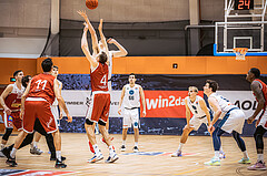 Basketball, Win2Day Superliga 2022/23, Grunddurchgang 15.Runde, Vienna Timberwolves, Arkadia Traiskirchen Lions, Ilja Gromovs (4), Chris Vogt (33)