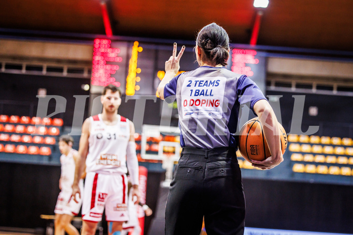 Basketball, win2day Basketball Superliga 2023/24, Grunddurchgang 12.Runde, BC Vienna, Kapfenberg Bulls, #featured #referee