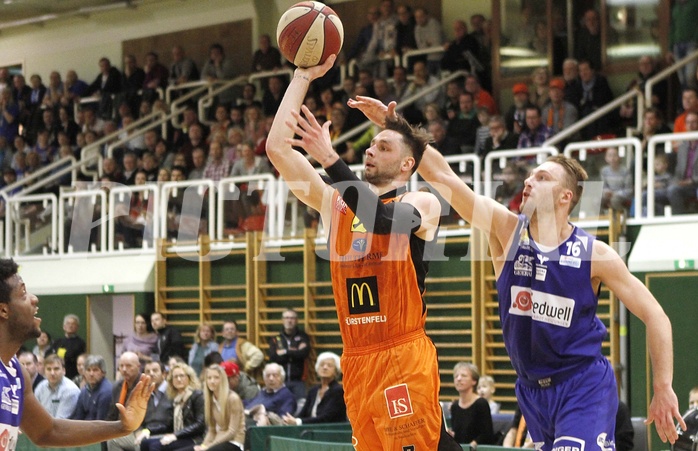 Basketball ABL 2015/16 Grunddurchgang 27.Runde  Fürstenfeld Panthers vs Oberwart Gunners
