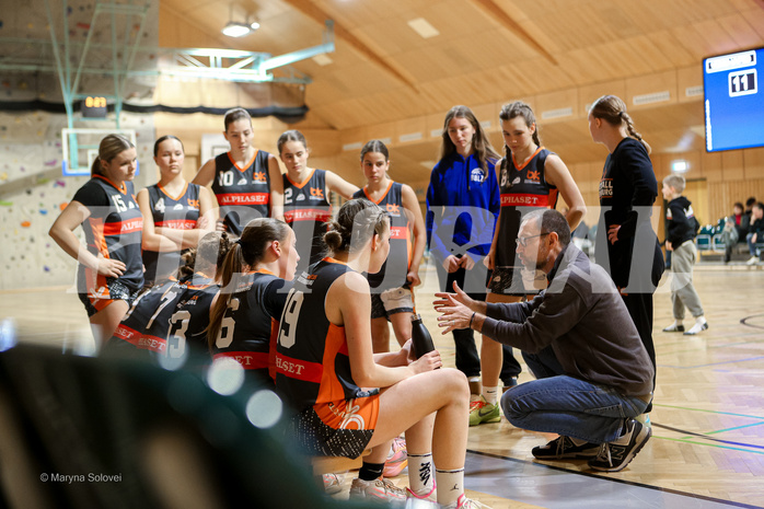16.02.2025 Österreichischer Basketballverband 2024/25, SLWU16 Vienna United vs Basket Duchess