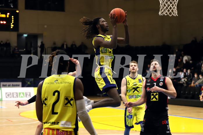 Basketball Superliga 2021/22, Grunddurchgang 13.Runde UBSC Graz vs. Raiffeisen Flyers Wels