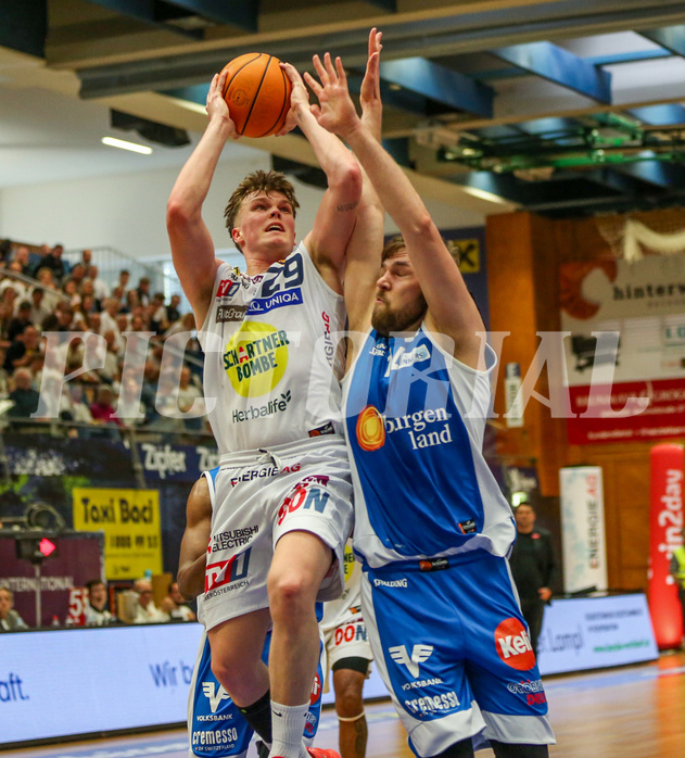 Basketball Superliga 2023/24, Playoff, Viertelfinale Spiel 1 Gmunden Swans vs. Oberwart Gunners


