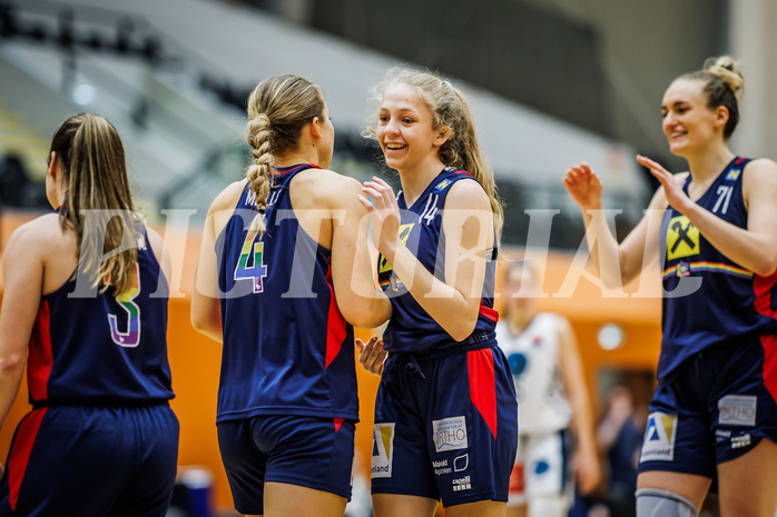 Basketball, Win2Day Basketball Damen Superliga 2023/24, Grunddurchgang 14.Runde, Vienna Timberwolves, SKN St. Pölten, Emma Kress (14)