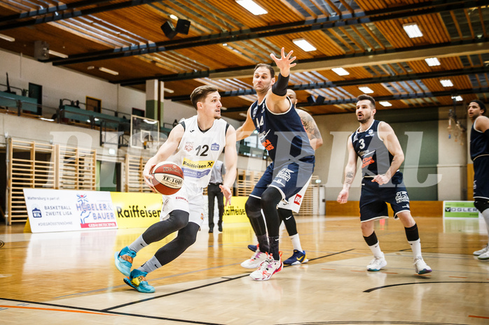Basketball, Basketball Zweite Liga, Playoff: Viertelfinale 3. Spiel, Mattersburg Rocks, BBC Nord Dragonz, Roman Skvasik (12)