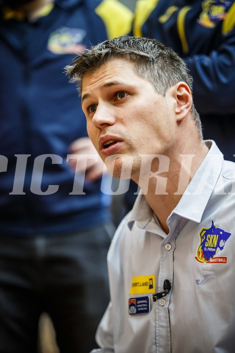 Basketball, Admiral Basketball Superliga 2019/20, Grunddurchgang 15.Runde, St. Pölten, Oberwart Gunners, Andreas Worenz (Head Coach)