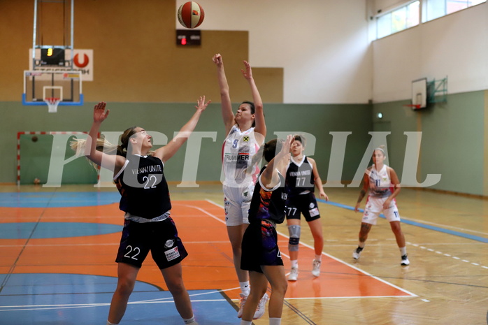 10.10.2021, Basketball Damen Superliga 2021/22, Grunddurchgang 2.Runde,  UBSC-DBBC Graz vs. Vienna United 