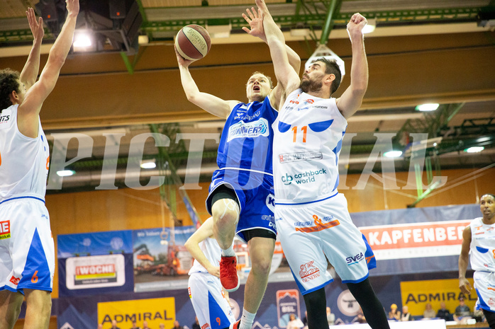 Basketball, Basketball Austria Cup, Achtelfinale, Kapfenberg Bulls, Oberwart Gunners, Sebastian Käferle (7)