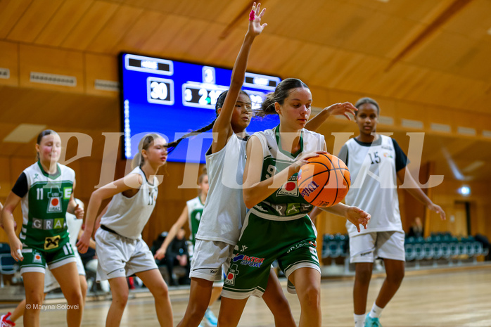 07.12.2024 Österreichischer Basketballverband 2024/25, SLWU14, Basket Flames UNION vs. UBI Graz

