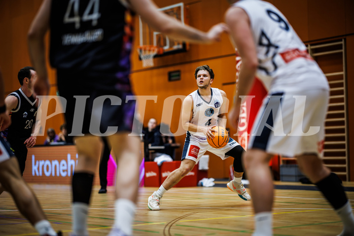 Basketball, Basketball Zweite Liga 2024/25, Grunddurchgang 3.Runde, Vienna Timberwolves, Vienna United, Felix Angerbauer (4)