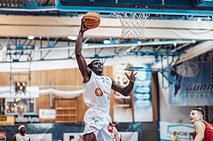 Basketball, Basketball Superliga 2023/24, Qualifikationsrunde 1., Oberwart Gunners, BC Vienna, Shaquille Rombley (5)