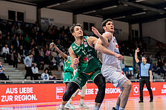 Basketball, Basketball Superliga 2022/23, Grunddurchgang Runde 21 , Oberwart Gunners, Kapfenberg Bulls, Nemanja Krstic (12), John Joseph Rauch (11)