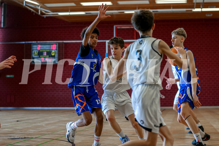 31.03.2025 Österreichischer Basketballverband 2024/25, SLMU14 Basket Flames WAT vs. FSN Baskets Wels