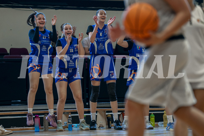 27.04.2025 Österreichischer Basketballverband 2024/25, SLWU16 VF Basket Flames UNION vs. DBB  Basketgirls Wels