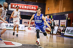 Basketball, bet-at-home Basketball Superliga 2020/21, Platzierungsrunde 9.Runde, Kapfenberg Bulls, Oberwart Gunners, Jonathan Knessl (12)