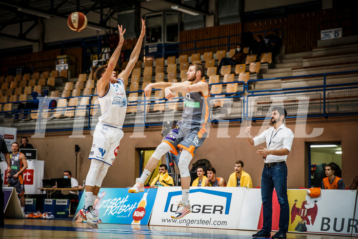 Basketball, bet-at-home Basketball Superliga 2020/21, Grunddurchgang, 8. Runde, Oberwart Gunners, Klosterneuburg Dukes, Alex Laurent (17)