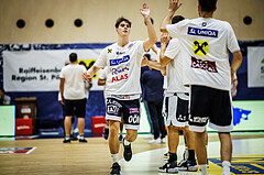 Basketball, Win2Day Superliga 2023/24, Grunddurchgang 4.Runde, SKN St. Pölten, Gmunden Swans, Jakob Lohr (12)