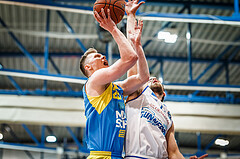 Basketball, bet-at-home Basketball Superliga 2021/22, Platzierungsrunde Spiel 4, Oberwart Gunners, SKN St. Pölten, Aapeli Alanen (23)