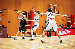 Basketball, Basketball Zweite Liga 2024/25, Grunddurchgang 4.Runde, Vienna Timberwolves, UDW Alligators, Petar Cosic (3)