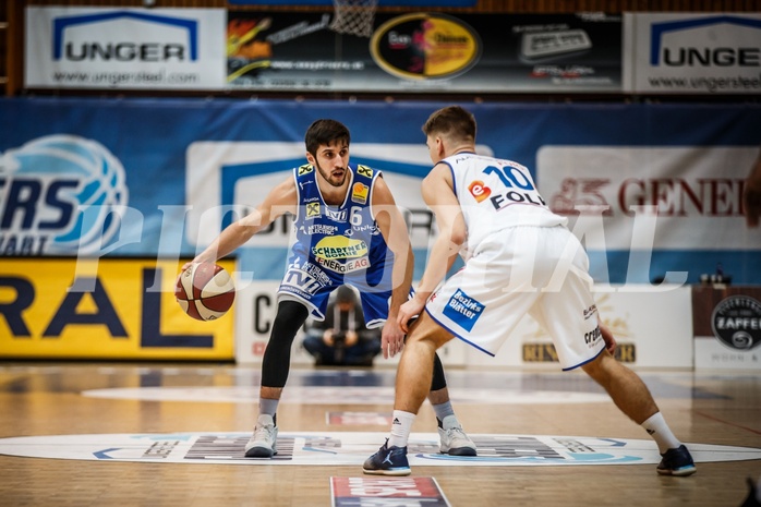 Basketball, ABL 2018/19, Grunddurchgang 17.Runde, Oberwart Gunners, Gmunden Swans, Daniel Friedrich (6)