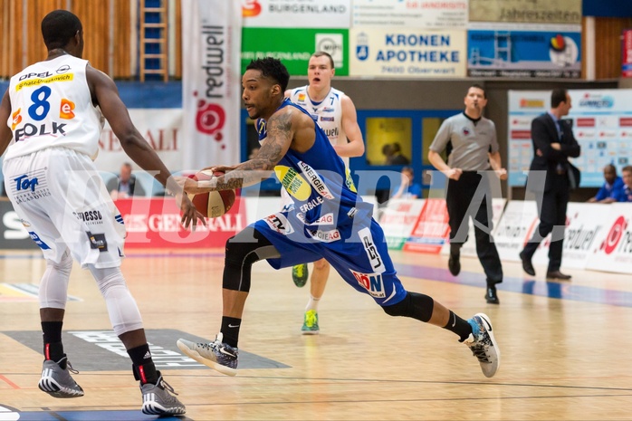 Basketball ABL 2015/16 Grunddurchgang 22.Runde Oberwart Gunners vs. Gmunden Swans