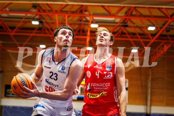 Basketball, win2day Basketball Superliga 2024/25, Grunddurchgang Runde 7, BBC Nord Dragonz, Traiskirchen Lions, Dogus Demirel (23)