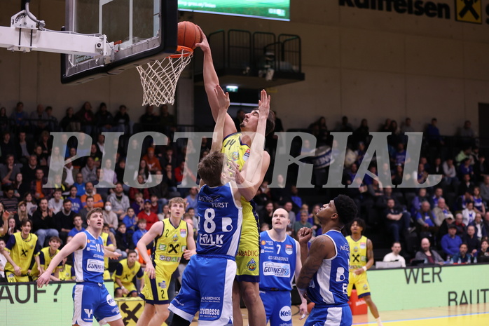 18.02.2023, Graz, Raiffeisen Sportpark Graz, Basketball Superliga 2022/23, Grunddurchgang, Runde 22, UBSC Raiffeisen Graz vs. Unger Steel Gunners Oberwart