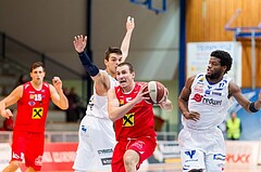 Basketball ABL 2015/16 Grunddurchgang 15.Runde Oberwart Gunners vs. WBC Wels