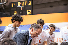 Basketball, Win2Day Superliga 2022/23, Grunddurchgang 15.Runde, Vienna Timberwolves, Arkadia Traiskirchen Lions, Radomir Mijanovic (Head Coach)