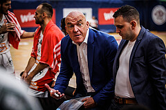 Basketball, win2day Basketball Superliga 2022/23, Grunddurchgang 1.Runde, Traiskirchen Lions, BC GGMT Vienna, Aramis Naglic (Head Coach)