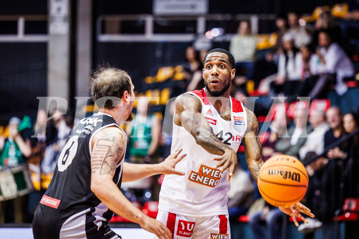 Basketball, win2day Basketball Superliga 2023/24, Grunddurchgang 12.Runde, BC Vienna, Kapfenberg Bulls, Demarkus Stuckey Jr. (42)
