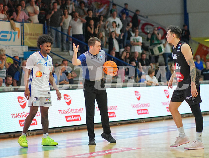 Basketball, Basketball Superliga 2024/25, Playoffs, Viertelfinale Spiel 3, Oberwart Gunners vs. Kapfenberg 