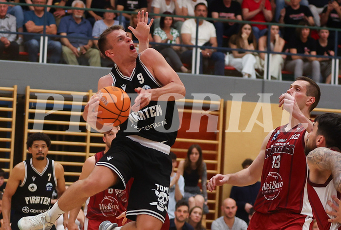 Basketball Zweite Liga 2024/25, Playoffs, Finale Spiel 3 Mistelbach Mustangs vs. Wörthersee Piraten


