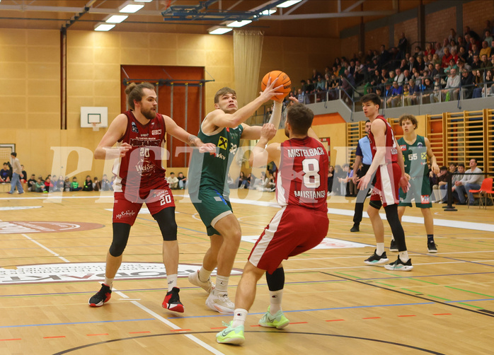 Basketball Zweite Liga 2023/24, Playoff Viertelfinale Spiel 1 Mistelbach Mustangs vs. Dornbirn Lions


