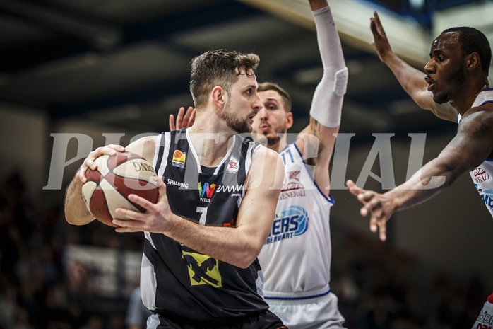 Basketball, ABL 2018/19, Grunddurchgang 19.Runde, Oberwart Gunners, Flyers Wels, Davor Lamesic (7)