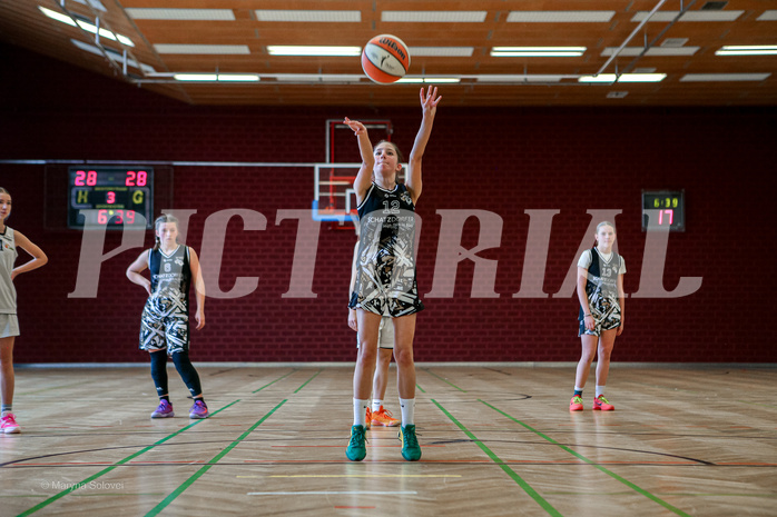 16.03.2025 Österreichischer Basketballverband 2024/25, SLWU14 Basket Flames UNION vs. VKL Vikings Swans