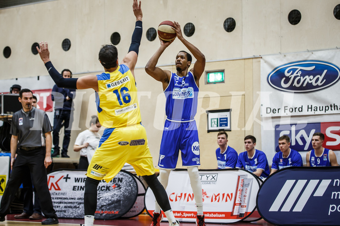 Basketball, Admiral Basketball Superliga 2019/20, Grunddurchgang 15.Runde, St. Pölten, Oberwart Gunners, Orion Outerbridge (8)