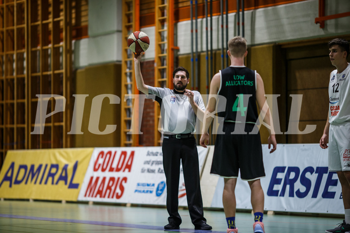 Basketball, Basketball Zweite Liga, Grunddurchgang 20.Runde, BBC Nord Dragonz, Deutsch Wagram Aligators, Jakob Wittwer (Referee)
