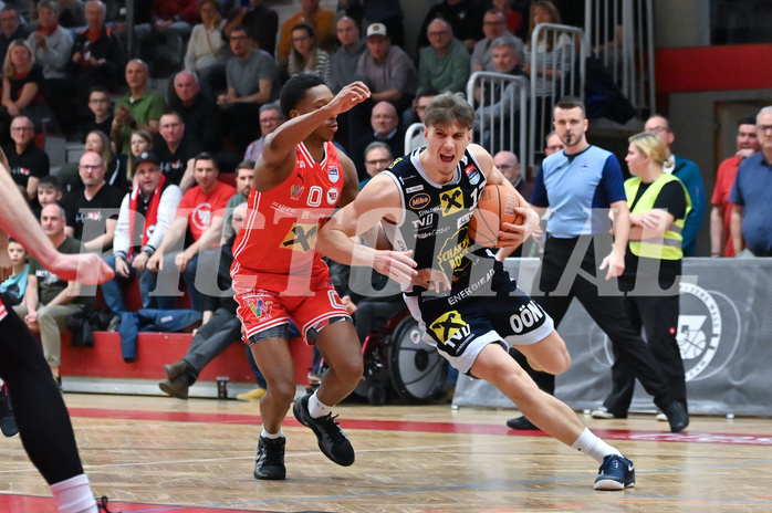 Basketball, Superliga 2024/25, Plazierungsrunde 5.Runde, Flyers Wels vs. Gmunden Swans,
