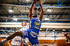 Basketball, bet-at-home Basketball Superliga 2021/22, Grunddurchgang Runde 8, Oberwart Gunners, Gmunden Swans, Brandon Aughburns (30)