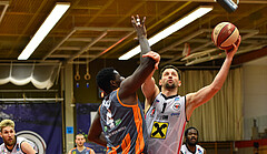 Basketball Superliga 2020/21, Grunddurchgang 18. Runde Flyers Wels vs. Klosterneuburg Dukes, Amineye Lakoju (4),Davor Lamesic (7)