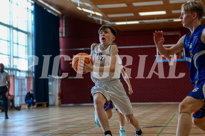 31.03.2025 Österreichischer Basketballverband 2024/25, SLMU14 Basket Flames WAT vs. FSN Baskets Wels