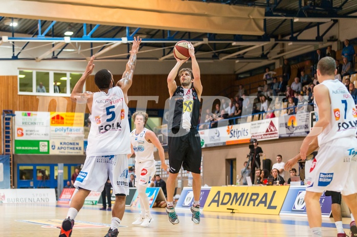 Basketball, ABL 2017/18, Grunddurchgang 3.Runde, Oberwart Gunners, Flyers Wels, Thomas Csebits(4)