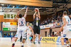 Basketball, ABL 2017/18, Grunddurchgang 3.Runde, Oberwart Gunners, Flyers Wels, Thomas Csebits(4)