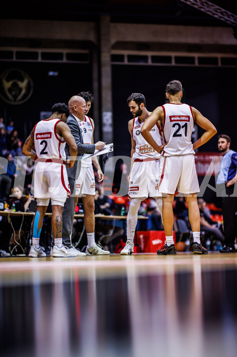 Basketball, Win2Day Superliga 2024/25, Grunddurchgang 17.Runde, BC Vienna, Flyers Wels, BC Vienna